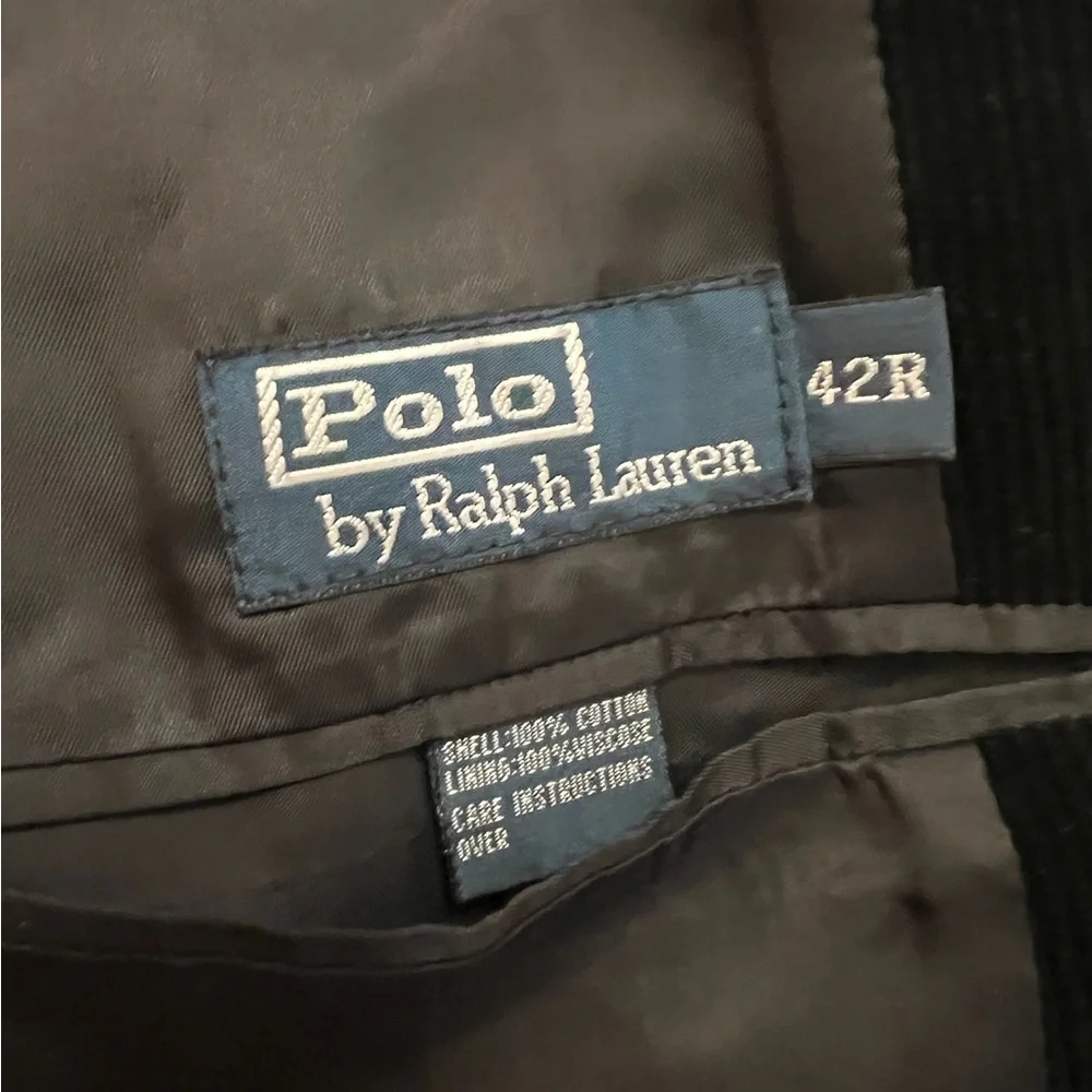 Vintage black corduroy blazer by Polo by Ralph Lauren men’s 42R